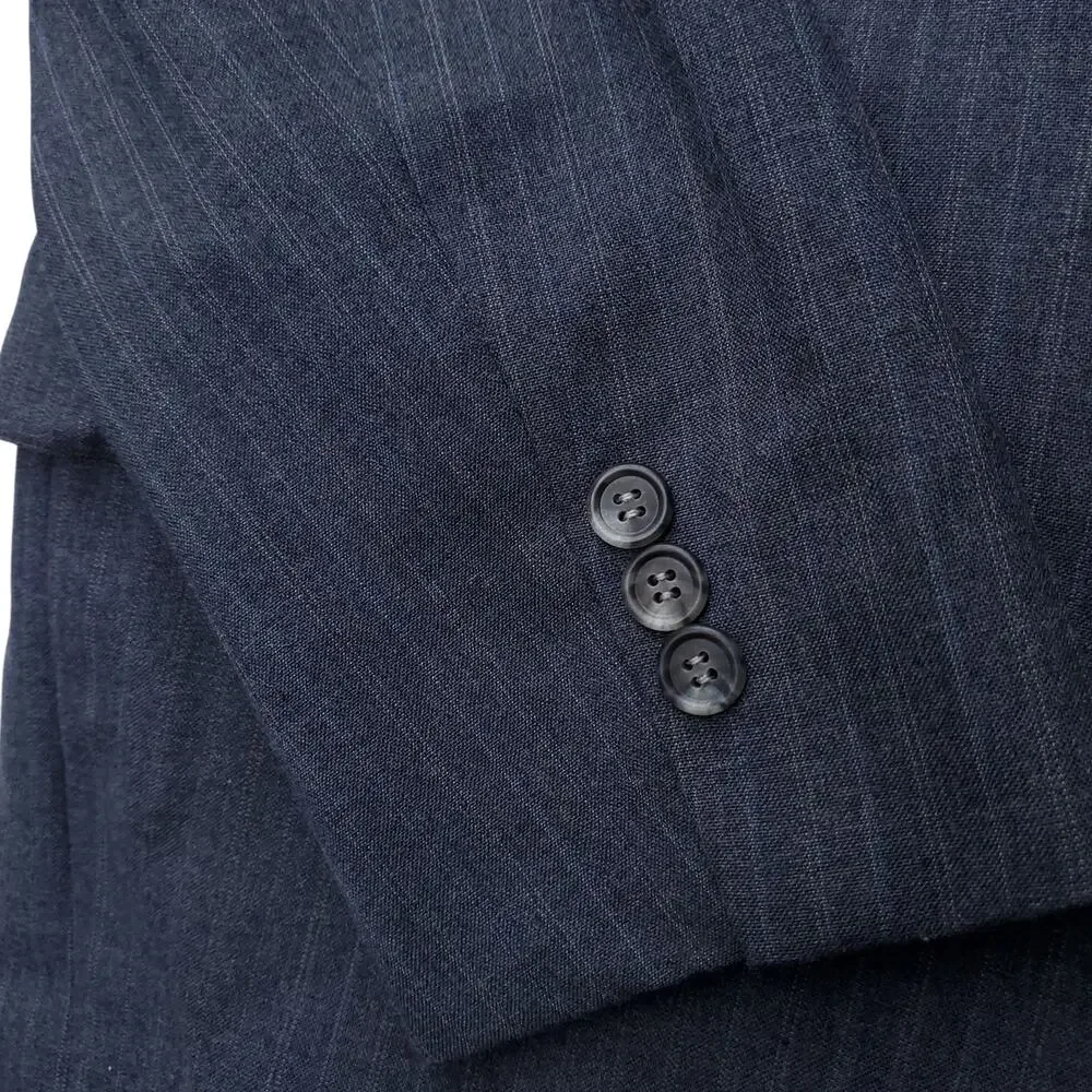 Vintage Cricketeer Gray Pinstripe Blazer Half Lined Jacket Sport Coat  44